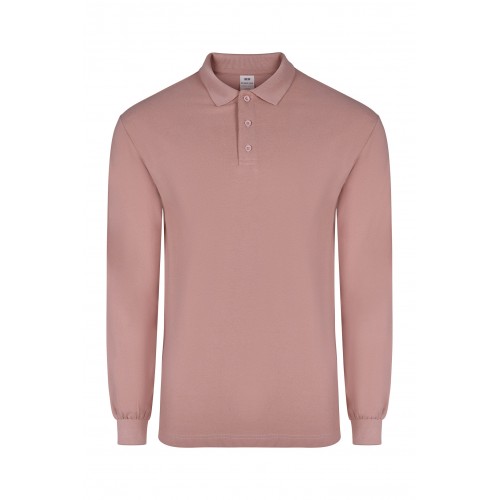 PL200UC.POLO UNISEX MANGA LARGA PALE ROSE M