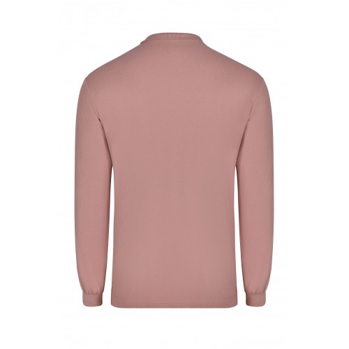 PL200UC.POLO UNISEX MANGA LARGA PALE ROSE S