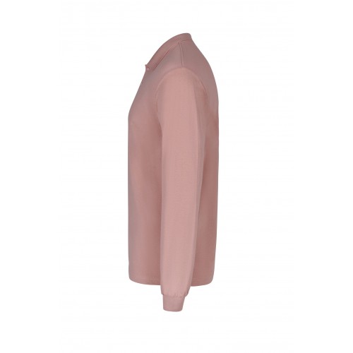 PL200UC.POLO UNISEX MANGA LARGA PALE ROSE S