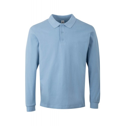 PL200UC.POLO UNISEX MANGA LARGA SKY BLUE L