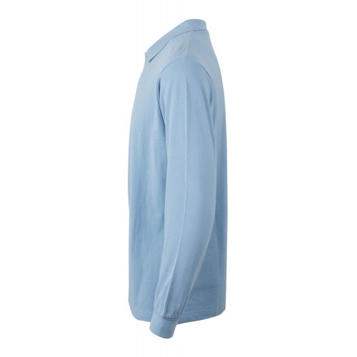 PL200UC.POLO UNISEX MANGA LARGA SKY BLUE 2XL