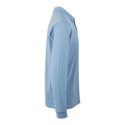 PL200UC.POLO UNISEX MANGA LARGA SKY BLUE 2XL