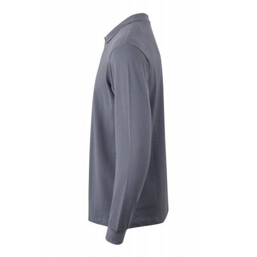 PL200UC.POLO UNISEX MANGA LARGA BLUE FOG 2XL