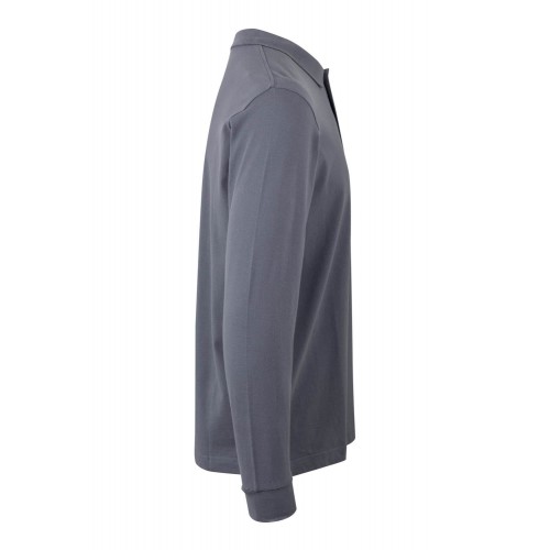 PL200UC.POLO UNISEX MANGA LARGA BLUE FOG 2XL
