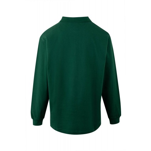 PL200UC.POLO UNISEX MANGA LARGA BOTTLE GREEN 2XL