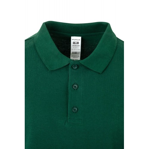PL200UC.POLO UNISEX MANGA LARGA BOTTLE GREEN 2XL