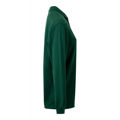 PL200UC.POLO UNISEX MANGA LARGA BOTTLE GREEN 2XL