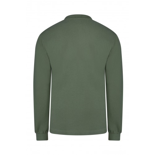 PL200UC.POLO UNISEX MANGA LARGA TEA GREEN S