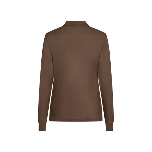 PL200WC.POLO MANGA LARGA MUJER MOCHA XS