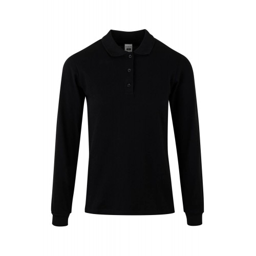 PL200WC.POLO MANGA LARGA MUJER BLACK S