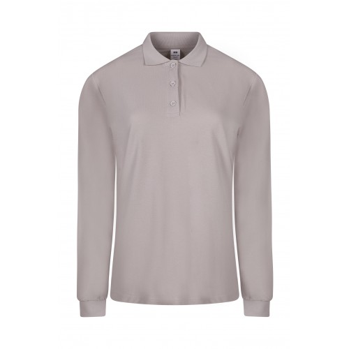 PL200WC.POLO MANGA LARGA MUJER CLOUD GREY S