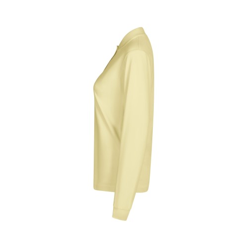 PL200WC.POLO MANGA LARGA MUJER BUTTER YELLOW XS