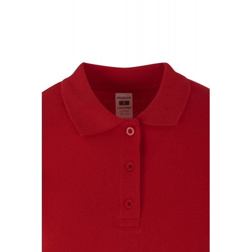 PL200WC.POLO MANGA LARGA MUJER RED 2XL