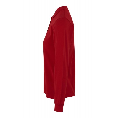 PL200WC.POLO MANGA LARGA MUJER RED 2XL