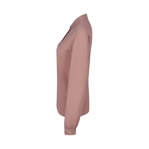 PL200WC.POLO MANGA LARGA MUJER PALE ROSE S