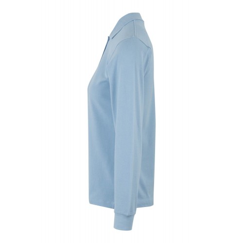PL200WC.POLO MANGA LARGA MUJER SKY BLUE 2XL
