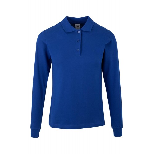 PL200WC.POLO MANGA LARGA MUJER ROYAL BLUE M