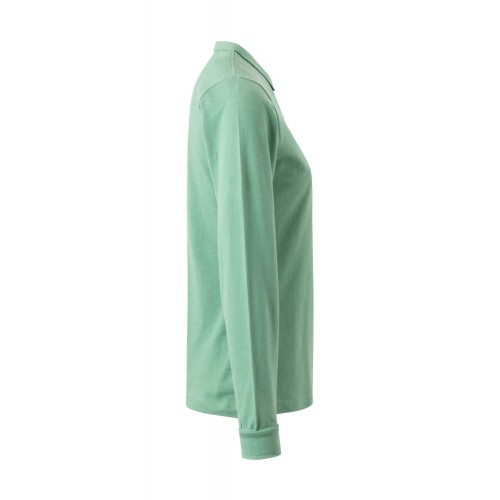 PL200WC.POLO MANGA LARGA MUJER SAGE 2XL