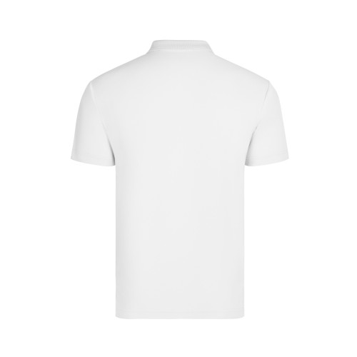 PS160U.POLO MANGA CORTA UNISEX WHITE S