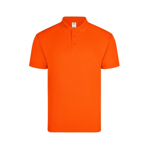 PS160U.POLO MANGA CORTA UNISEX FLUOR ORANGE S