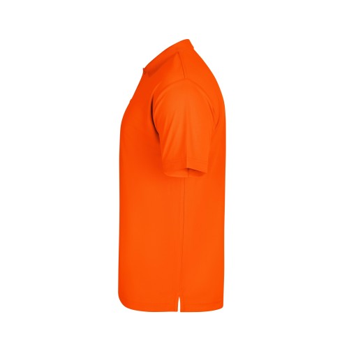 PS160U.POLO MANGA CORTA UNISEX FLUOR ORANGE S