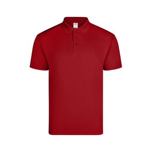 PS160U.POLO MANGA CORTA UNISEX RED S