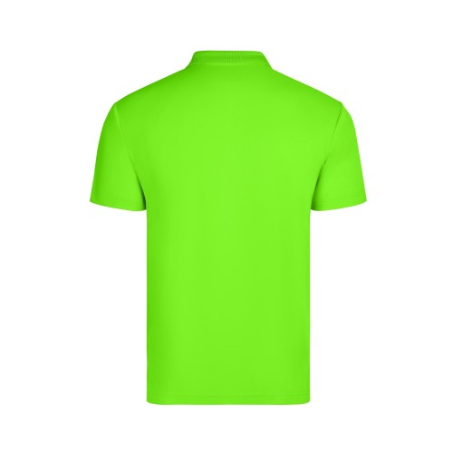 PS160U.POLO MANGA CORTA UNISEX LIME FLÚOR S