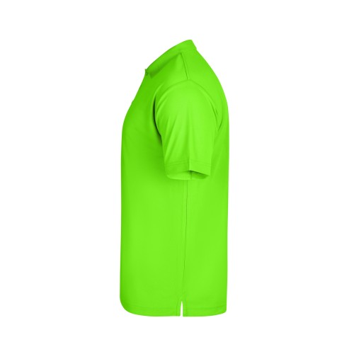 PS160U.POLO MANGA CORTA UNISEX LIME FLÚOR S