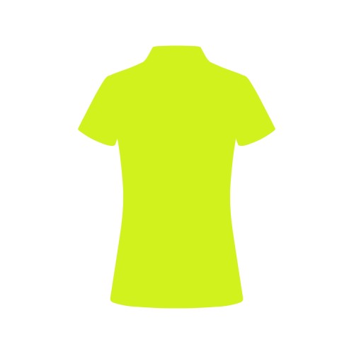 PS160W.POLO MANGA CORTA MUJER FLÚOR YELLOW XS