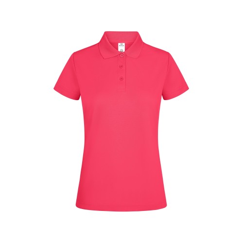 PS160W.POLO MANGA CORTA MUJER FLUOR CORAL XS