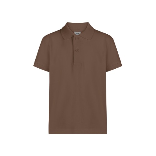 PS200KC.POLO MANGA CORTA KIDS MOCHA 1/2