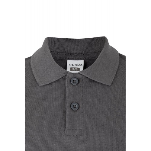 PS200KC.POLO MANGA CORTA KIDS DARK GREY 1/2