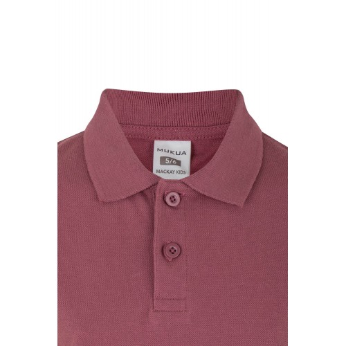 PS200KC.POLO MANGA CORTA KIDS GRAPE 1/2