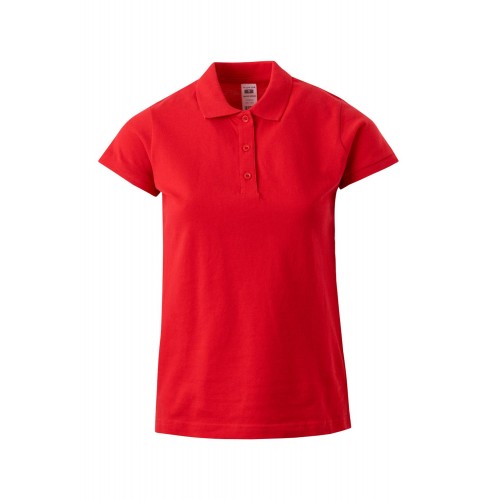 PS200WC.POLO MANGA CORTA MUJER RED M