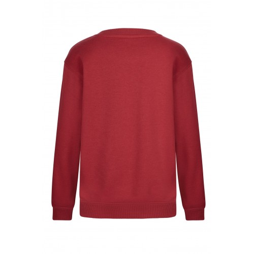 SC270K.SUDADERA CUELLO REDONDO KIDS CRIMSON 1/2