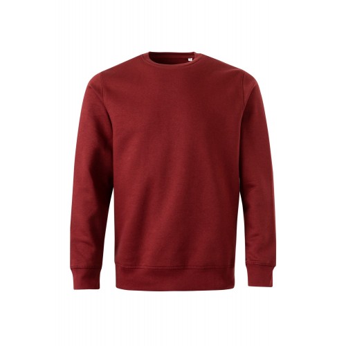 SCN290U.SUDADERA UNISEX GOTS BURGUNDY M