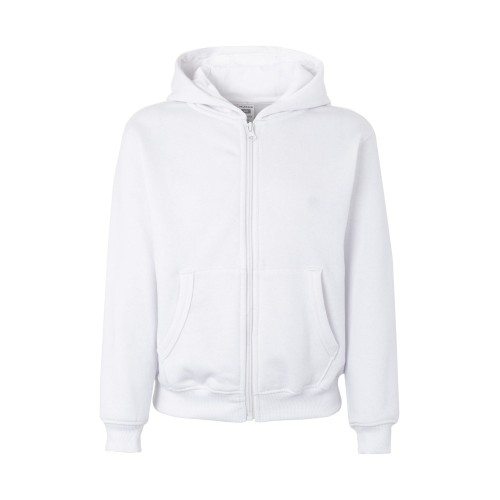 SF270K.SUDADERA CREM/CAPUCHA KIDS WHITE 1/2