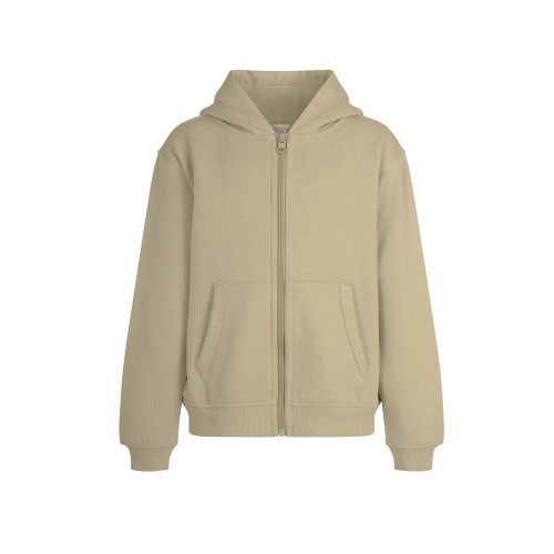 SF270K.SUDADERA CREM/CAPUCHA KIDS LATTE 1/2