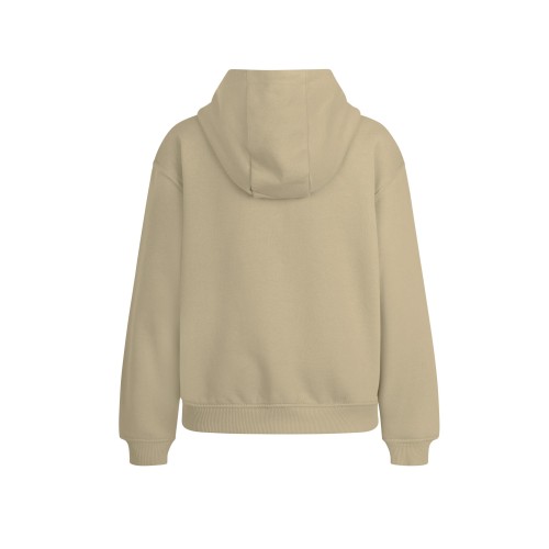 SF270K.SUDADERA CREM/CAPUCHA KIDS LATTE 1/2