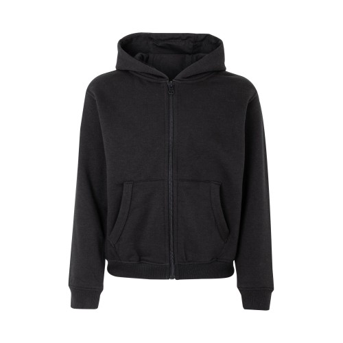 SF270K.SUDADERA CREM/CAPUCHA KIDS BLACK 1/2