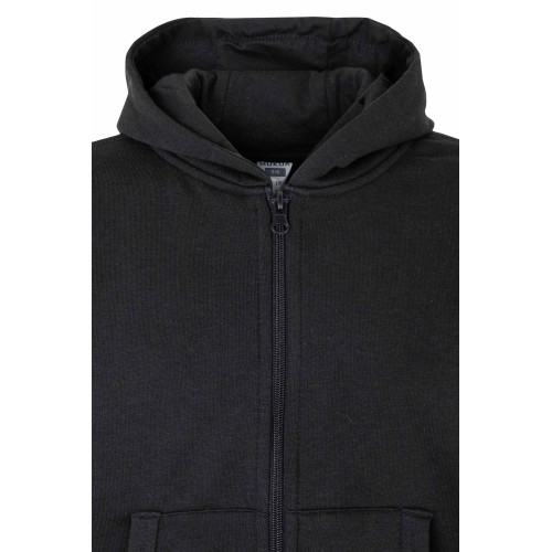 SF270K.SUDADERA CREM/CAPUCHA KIDS BLACK 1/2