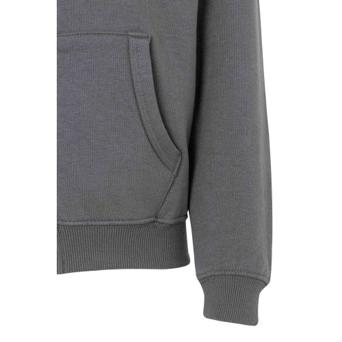 SF270K.SUDADERA CREM/CAPUCHA KIDS DARK GREY 1/2