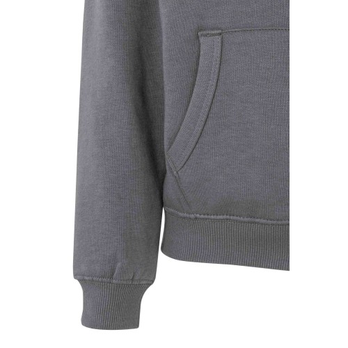 SF270K.SUDADERA CREM/CAPUCHA KIDS DARK GREY 1/2