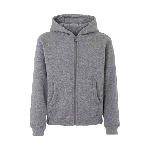 SF270K.SUDADERA CREM/CAPUCHA KIDS HEATHER GREY 1/2