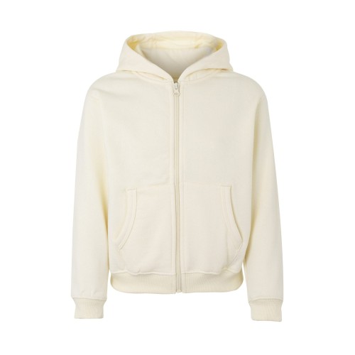 SF270K.SUDADERA CREM/CAPUCHA KIDS IVORY 1/2