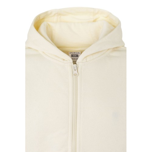 SF270K.SUDADERA CREM/CAPUCHA KIDS IVORY 1/2