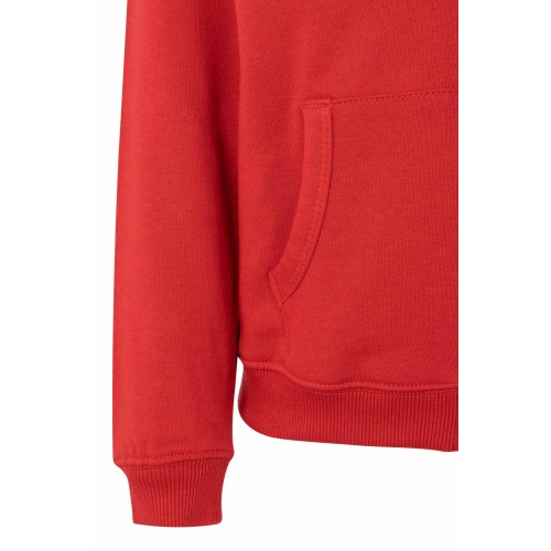 SF270K.SUDADERA CREM/CAPUCHA KIDS RED 1/2