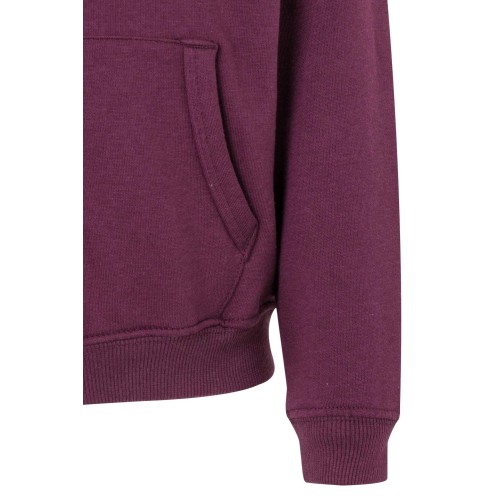 SF270K.SUDADERA CREM/CAPUCHA KIDS WINE 1/2