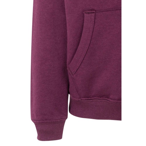 SF270K.SUDADERA CREM/CAPUCHA KIDS WINE 1/2