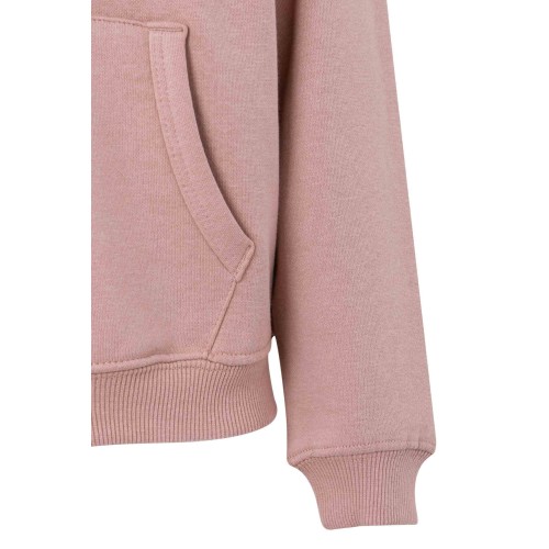 SF270K.SUDADERA CREM/CAPUCHA KIDS PALE ROSE 1/2